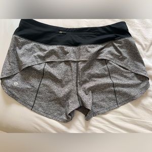 Lululemon grey size 10 Speed Up shorts